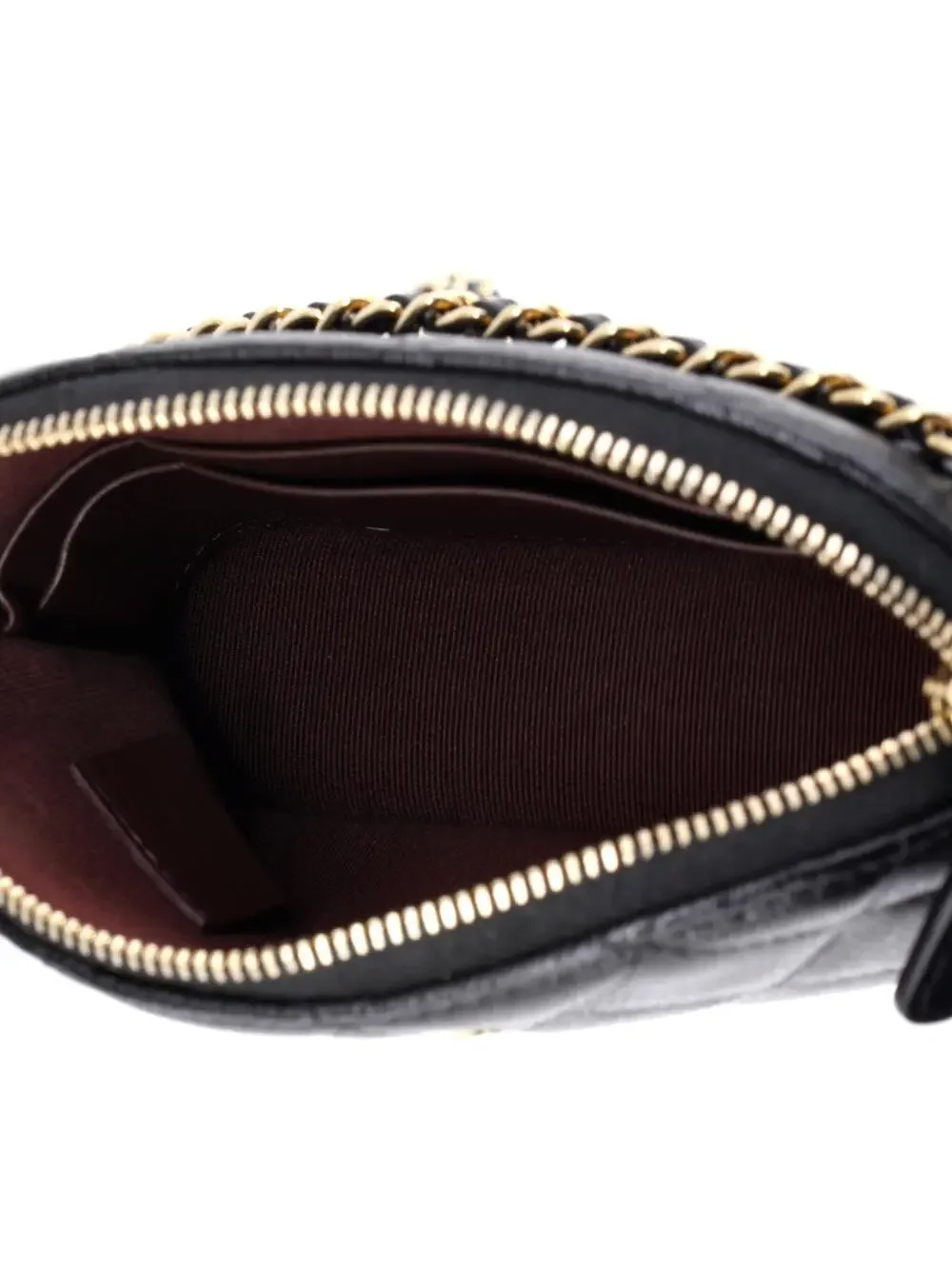 Chanel Cc Dome Zip Clutch With Chain #261002C45B